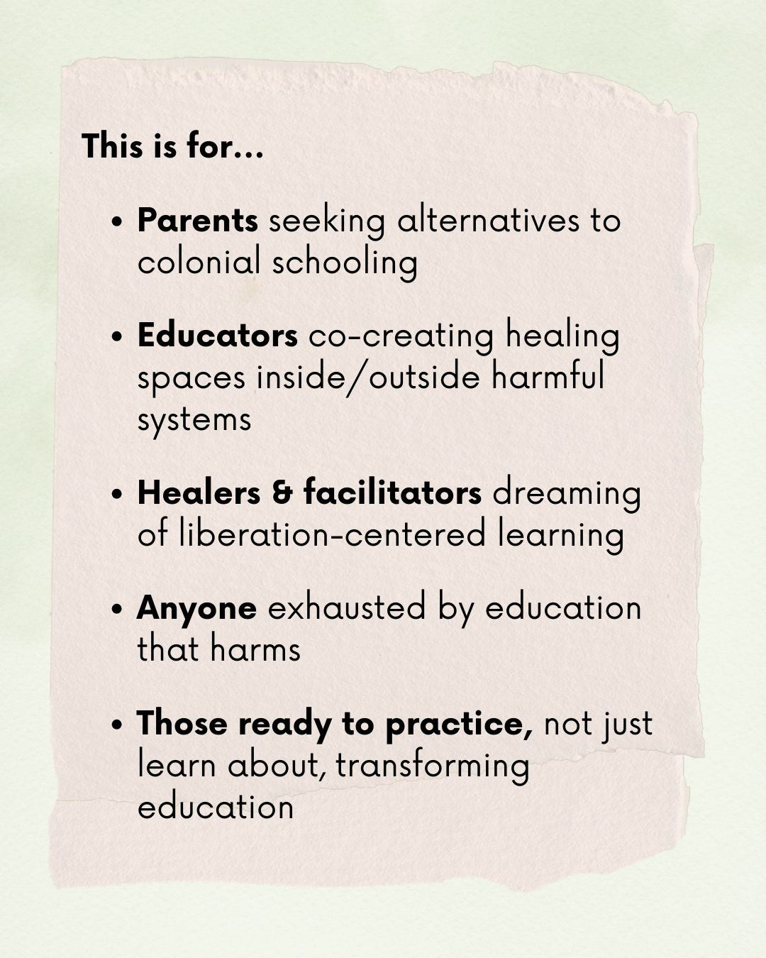 Liberated Learning Cohort